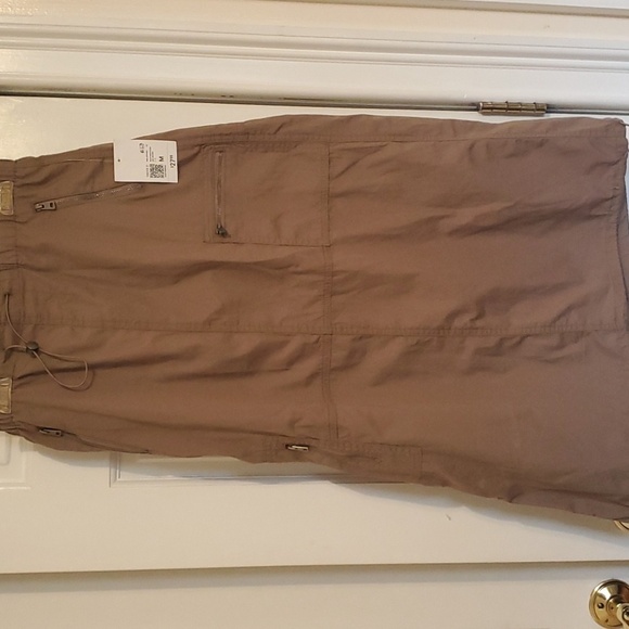 Forever 21 SKIRT/MIDI/STRAI ASH BROWN M - Picture 1 of 7